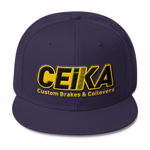 CEIKA by Otto Wool Blend Snapback Gold Logo