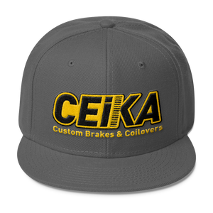 CEIKA by Otto Wool Blend Snapback Gold Logo