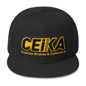 CEIKA by Otto Wool Blend Snapback Gold Logo