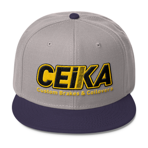 CEIKA by Otto Wool Blend Snapback Gold Logo