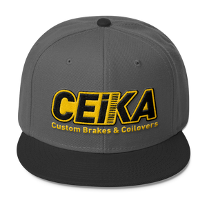 CEIKA by Otto Wool Blend Snapback Gold Logo