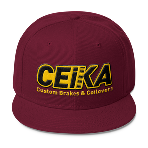 CEIKA by Otto Wool Blend Snapback Gold Logo