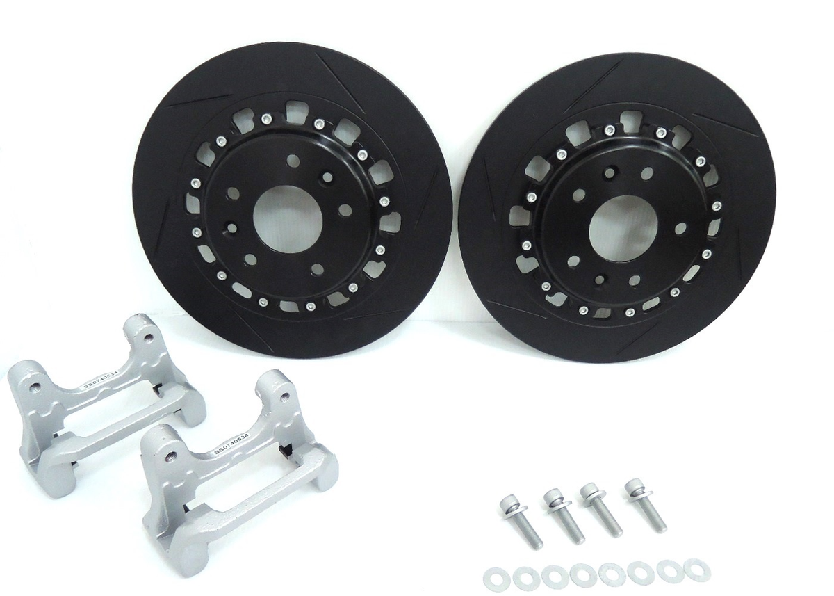 CEIKA 2-Piece Oversized Rear Disc/Rotor Upgrade Kit for Mercedes-Benz GLC-Class C253 GLC300 Coupe (16~up)